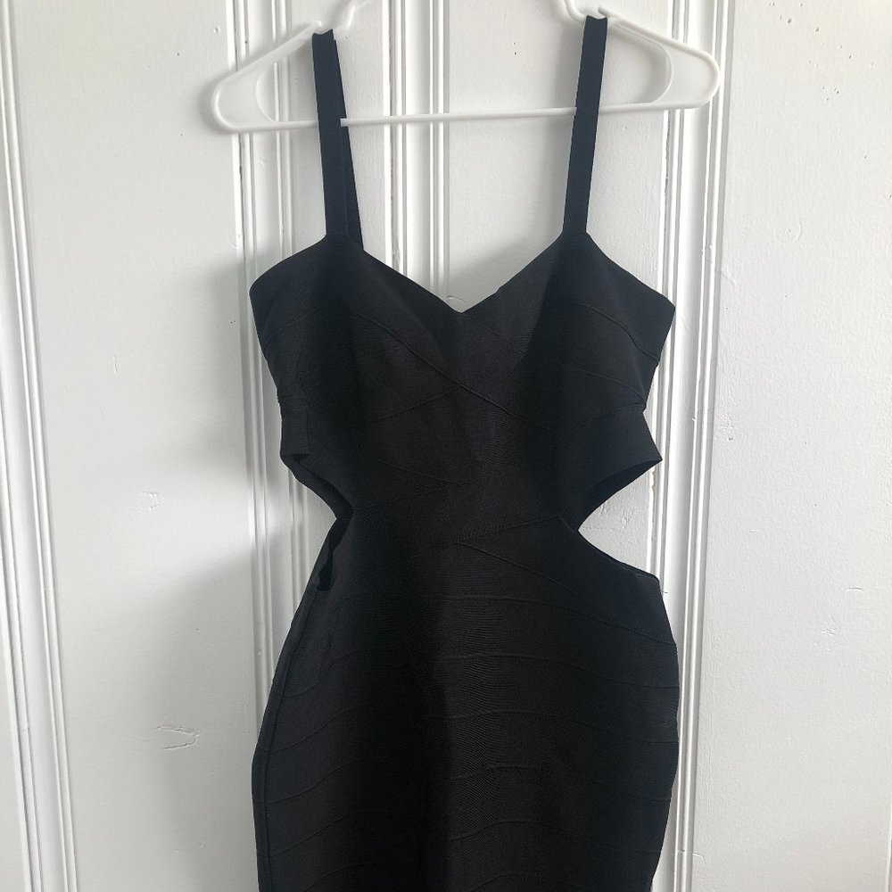 Glamorous Black Bandage Dress